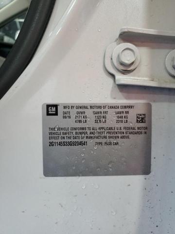 66568685 :رقم المزاد ، 2G1145S33G9204541 vin ، 2016 Chevrolet Impala Ltz مزاد بيع