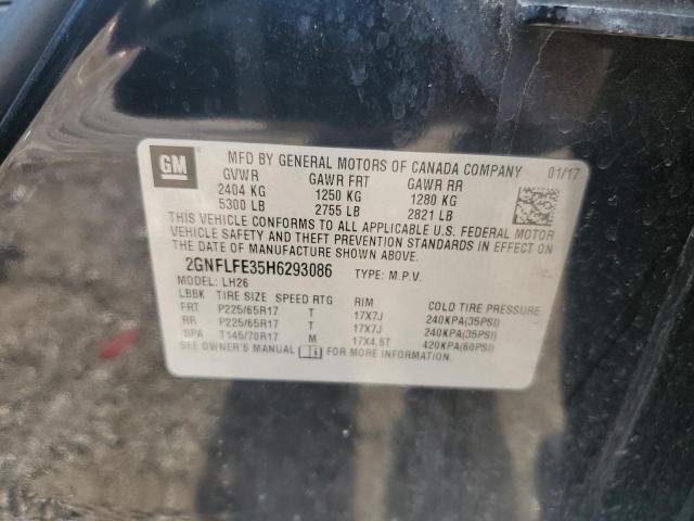 2017 Chevrolet Equinox Lt მანქანა იყიდება აუქციონზე, vin: 2GNFLFE35H6293086, აუქციონის ნომერი: 65520945