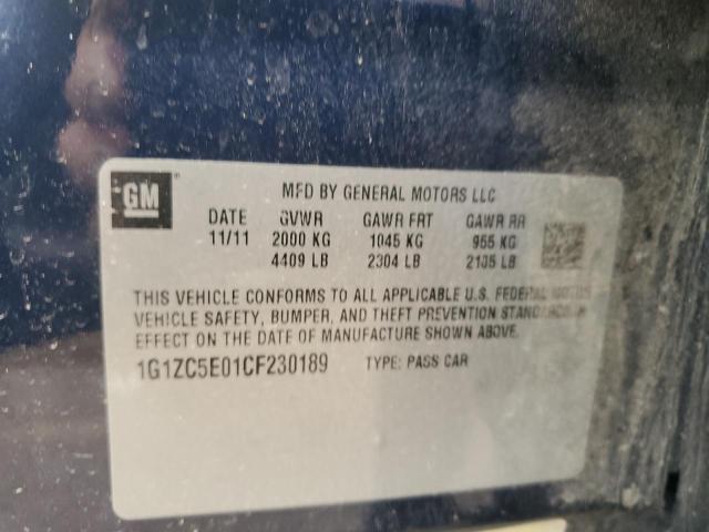 65593735 :رقم المزاد ، 1G1ZC5E01CF230189 vin ، 2012 Chevrolet Malibu مزاد بيع