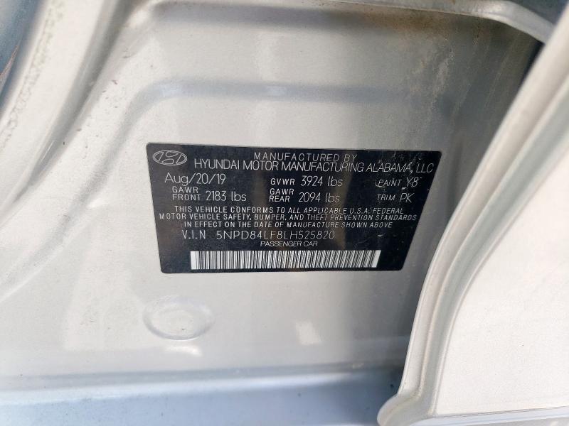 Aukcja sprzedaży 2020 Hyundai Elantra Se, vin: 5NPD84LF8LH525820, numer aukcji: 65925975