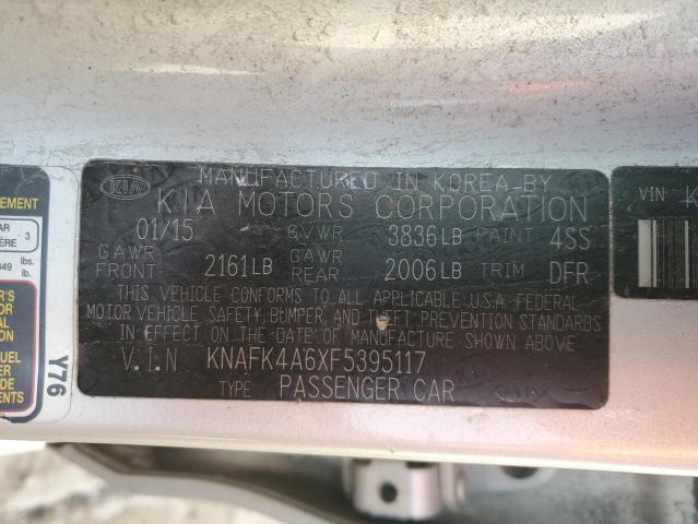 Продажа на аукционе авто 2015 Kia Forte, vin: KNAFK4A6XF5395117, номер лота: 65545425