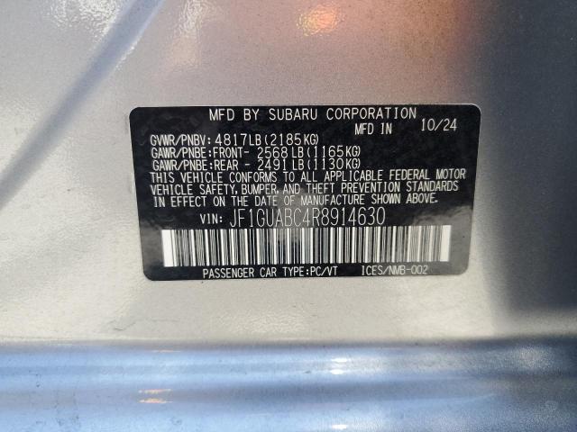 Продажа на аукционе авто 2024 Subaru Impreza, vin: JF1GUABC4R8914630, номер лота: 64881675
