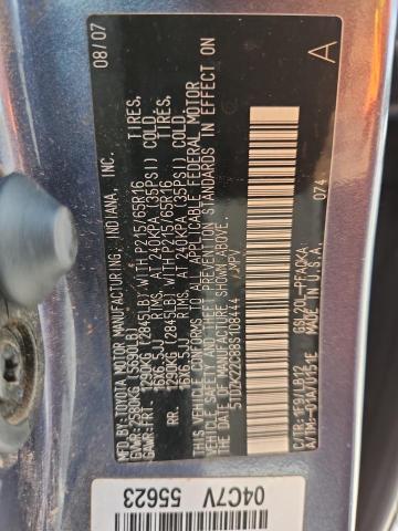 Aukcja sprzedaży 2008 Toyota Sienna Xle, vin: 5TDZK22C88S108444, numer aukcji: 64897795