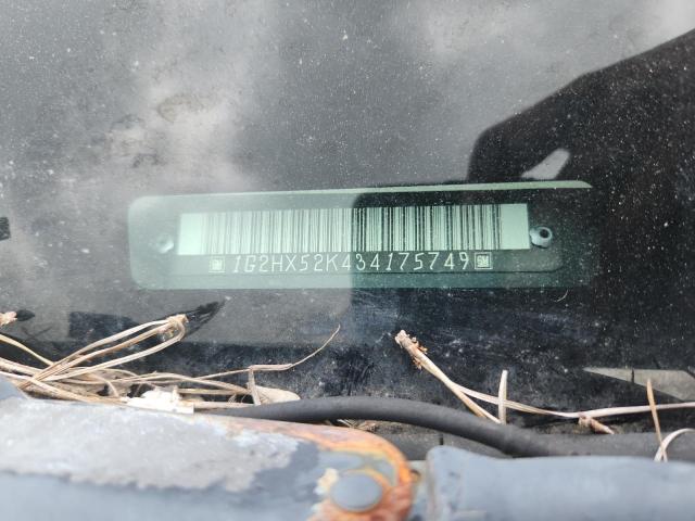 63437455 :رقم المزاد ، 1G2HX52K434175749 vin ، 2003 Pontiac Bonneville مزاد بيع