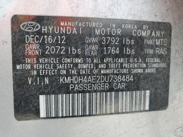Продаж на аукціоні авто 2013 Hyundai Elantra Gl, vin: KMHDH4AE2DU738484, номер лоту: 65476955