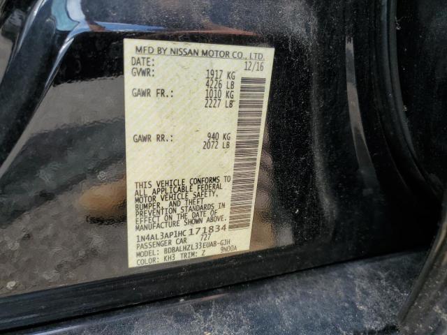 66485225 :رقم المزاد ، 1N4AL3AP1HC171834 vin ، 2017 Nissan Altima مزاد بيع