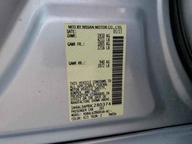 Aukcja sprzedaży 2013 Nissan Altima 2.5, vin: 1N4AL3AP9DC280374, numer aukcji: 63868095