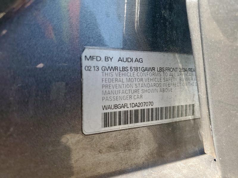 Aukcja sprzedaży 2013 Audi S4 Premium, vin: WAUBGAFL1DA207070, numer aukcji: 64466925