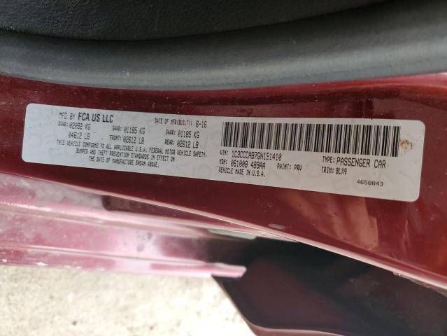 65760865 :رقم المزاد ، 1C3CCCAB7GN191410 vin ، 2016 Chrysler 200 Limite مزاد بيع