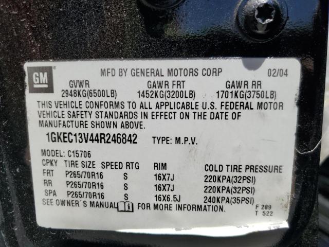 64455875 :رقم المزاد ، 1GKEC13V44R246842 vin ، 2004 Gmc Yukon مزاد بيع