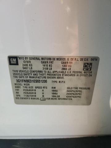 2014 Cadillac Srx Luxury მანქანა იყიდება აუქციონზე, vin: 3GYFNBE31ES651206, აუქციონის ნომერი: 63525725