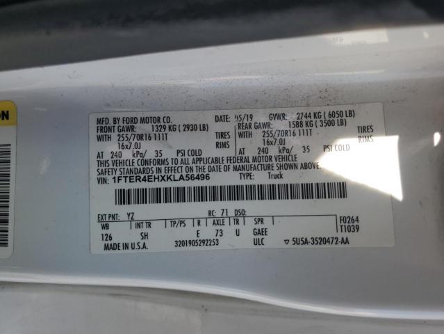 63290265 :رقم المزاد ، 1FTER4EHXKLA56496 vin ، 2019 Ford Ranger مزاد بيع