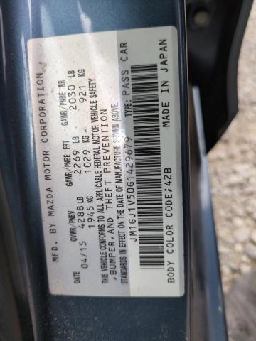 Продажа на аукционе авто 2016 Mazda 6 Touring, vin: JM1GJ1V50G1429679, номер лота: 63142285