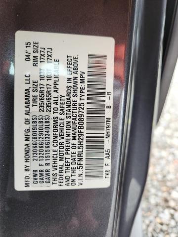 Aukcja sprzedaży 2015 Honda Odyssey Lx, vin: 5FNRL5H29FB089725, numer aukcji: 63996765