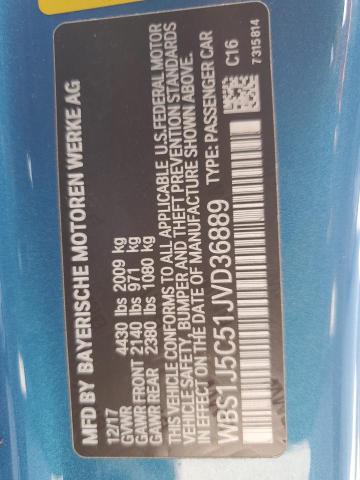 Продажа на аукционе авто 2018 Bmw M2, vin: WBS1J5C51JVD36889, номер лота: 66495935