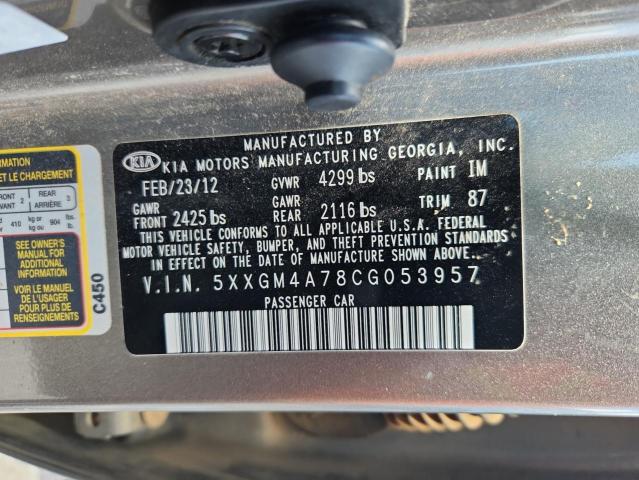 Aukcja sprzedaży 2012 Kia Optima Lx, vin: 5XXGM4A78CG053957, numer aukcji: 64774735