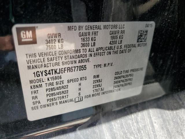 2015 Cadillac Escalade E მანქანა იყიდება აუქციონზე, vin: 1GYS4TKJ6FR677055, აუქციონის ნომერი: 64568965