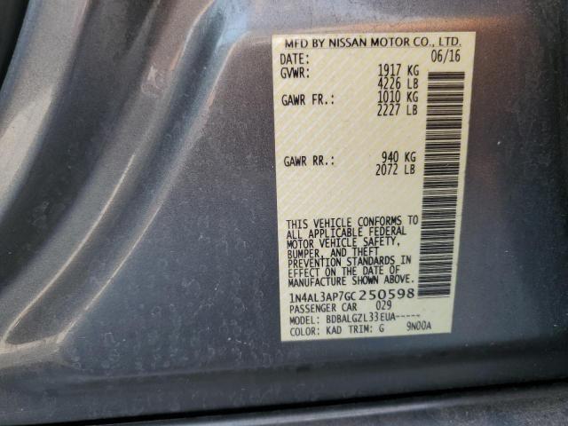 Aukcja sprzedaży 2016 Nissan Altima 2.5, vin: 1N4AL3AP7GC250598, numer aukcji: 63468205