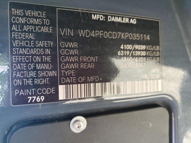 Продаж на аукціоні авто 2019 Mercedes-benz Sprinter, vin: WD4PF0CD7KP035114, номер лоту: 66332365