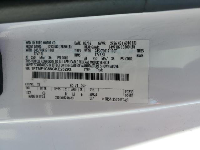 Продажа на аукционе авто 2016 Ford F150, vin: 1FTMF1C88GKE25293, номер лота: 66494845