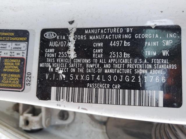65444415 :رقم المزاد ، 5XXGT4L30JG211766 vin ، 2018 Kia Optima مزاد بيع