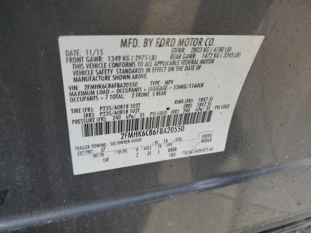 Продаж на аукціоні авто 2015 Ford Flex Sel, vin: 2FMHK6C86FBA20550, номер лоту: 65469395