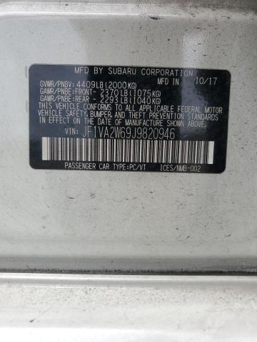 2018 Subaru Wrx Sti Li მანქანა იყიდება აუქციონზე, vin: JF1VA2W69J9820946, აუქციონის ნომერი: 65944855