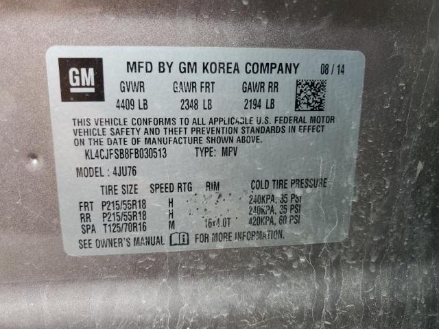 Продаж на аукціоні авто 2015 Buick Encore, vin: KL4CJFSB8FB030513, номер лоту: 64660455