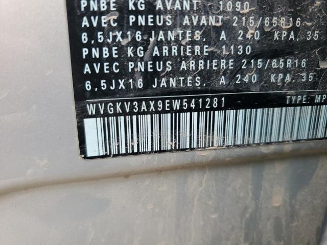 Продаж на аукціоні авто 2014 Volkswagen Tiguan, vin: WVGKV3AX9EW541281, номер лоту: 66071365