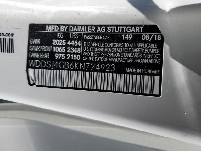 Продаж на аукціоні авто 2019 Mercedes-benz Cla 250 4m, vin: WDDSJ4GB6KN724923, номер лоту: 65980015