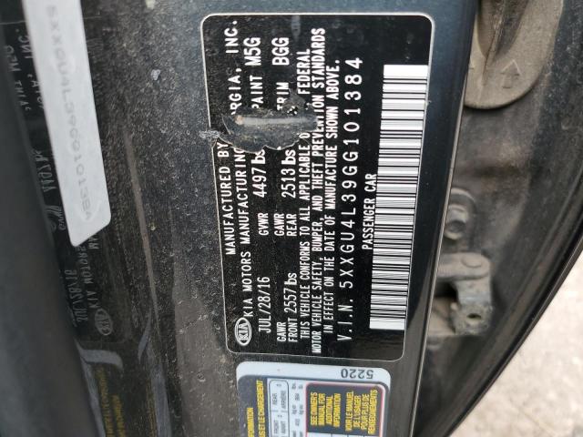 2016 Kia Optima მანქანა იყიდება აუქციონზე, vin: 5XXGU4L39GG101384, აუქციონის ნომერი: 64311245