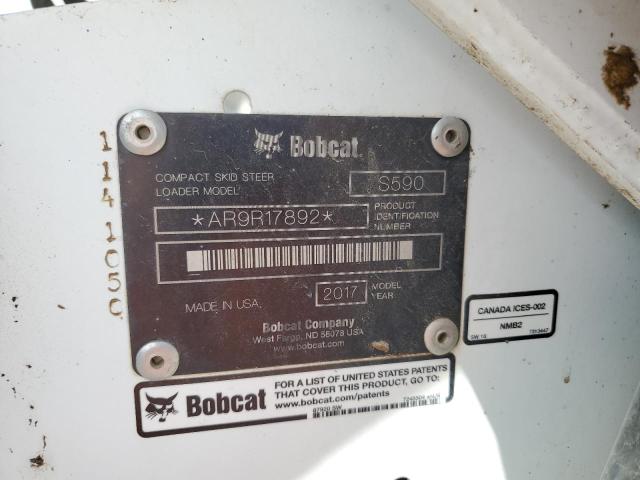 2017 Bobcat Skidsteer მანქანა იყიდება აუქციონზე, vin: AR9R17892, აუქციონის ნომერი: 64117465