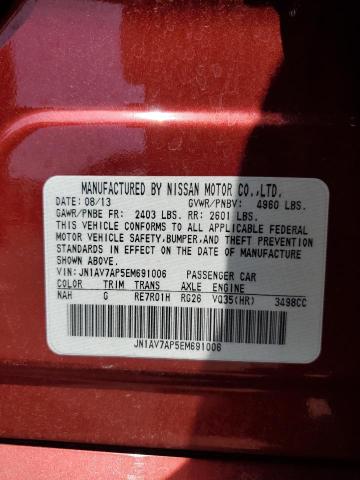 65319095 :رقم المزاد ، JN1AV7AP5EM691006 vin ، 2014 Infiniti Q50 مزاد بيع