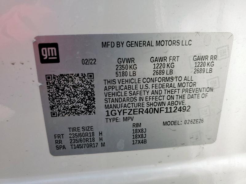 Продажа на аукционе авто 2022 Cadillac Xt4 Sport, vin: 1GYFZER40NF112492, номер лота: 66885675