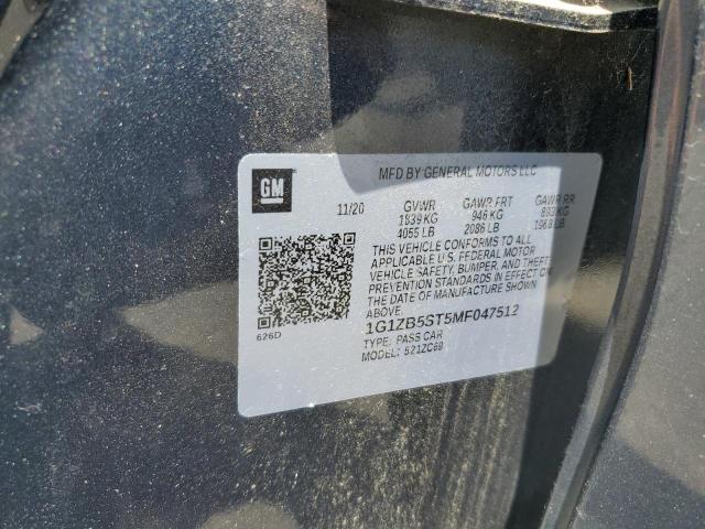 Продаж на аукціоні авто 2021 Chevrolet Malibu Ls, vin: 1G1ZB5ST5MF047512, номер лоту: 64720545