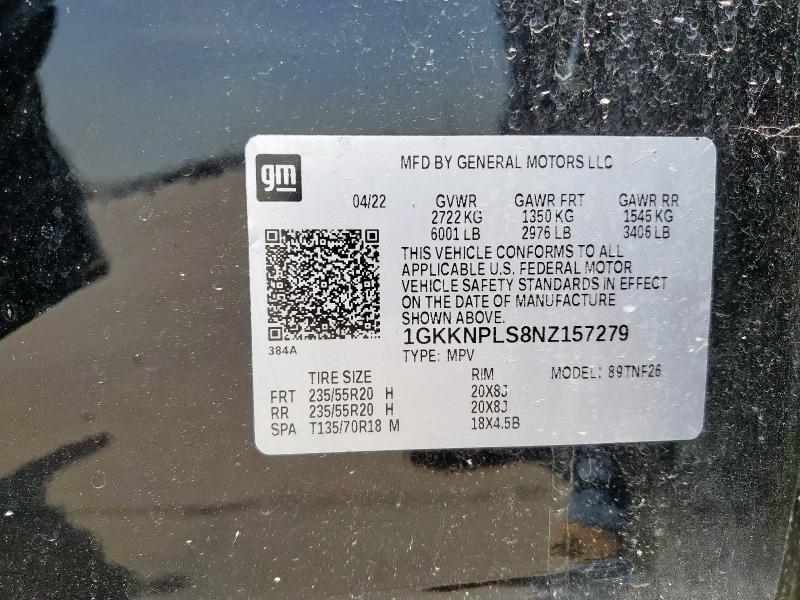 Продаж на аукціоні авто 2022 Gmc Acadia Den, vin: 1GKKNPLS8NZ157279, номер лоту: 64837375