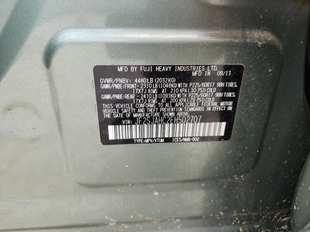 Продажа на аукционе авто 2014 Subaru Forester, vin: JF2SJAHC2EH502707, номер лота: 62839805
