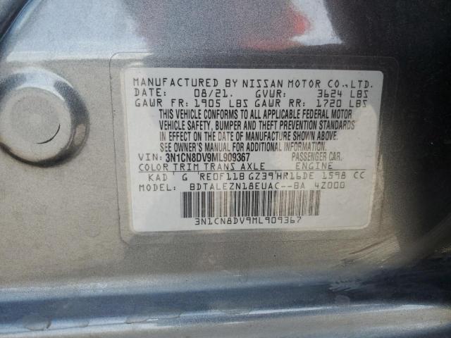 Aukcja sprzedaży 2021 Nissan Versa S, vin: 3N1CN8DV9ML909367, numer aukcji: 64032455