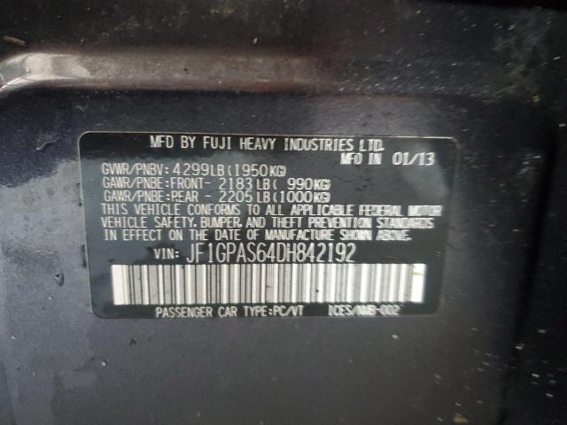 Продаж на аукціоні авто 2013 Subaru Impreza, vin: JF1GPAS64DH842192, номер лоту: 66107955