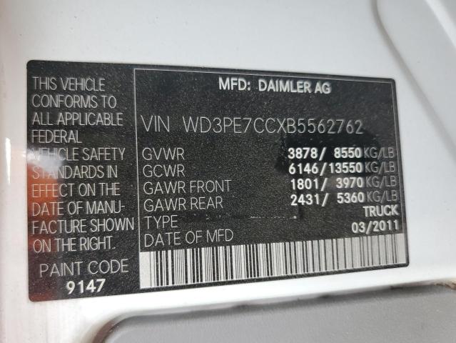 Продаж на аукціоні авто 2011 Merz Sprinter 2500, vin: WD3PE7CCXB5562762, номер лоту: 65396955
