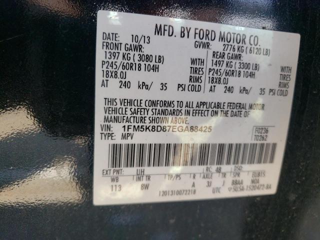 66217885 :رقم المزاد ، 1FM5K8D87EGA88425 vin ، 2014 Ford Explorer X مزاد بيع