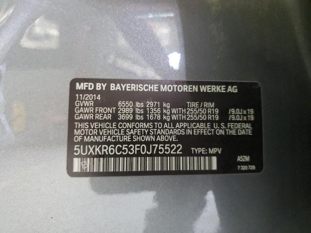 66330315 :رقم المزاد ، 5UXKR6C53F0J75522 vin ، 2015 Bmw X5 Xdrive5 مزاد بيع