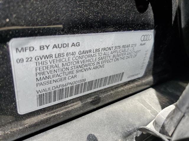 2023 Audi A8 მანქანა იყიდება აუქციონზე, vin: WAULDAF84PN001599, აუქციონის ნომერი: 61440145