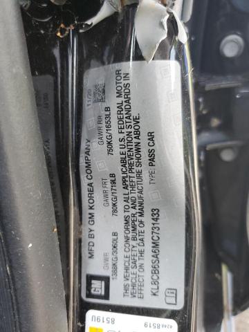 2021 Chevrolet Spark მანქანა იყიდება აუქციონზე, vin: KL8CB6SA6MC731433, აუქციონის ნომერი: 41596356