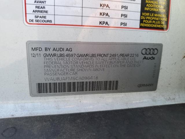 66706985 :رقم المزاد ، WAUBJAFM5CA096418 vin ، 2012 Audi A3 Premium مزاد بيع