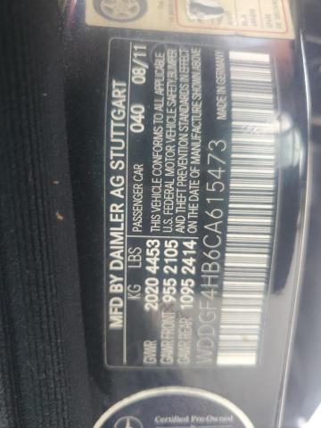 Продаж на аукціоні авто 2012 Mercedes-benz C, vin: WDDGF4HB6CA615473, номер лоту: 65756305