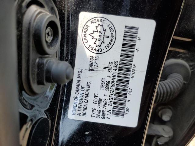 Aukcja sprzedaży 2017 Honda Civic Ex, vin: 2HGFC2F80HH014385, numer aukcji: 65524065
