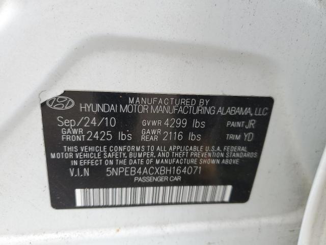 63986805 :رقم المزاد ، 5NPEB4ACXBH164071 vin ، 2011 Hyundai Sonata مزاد بيع