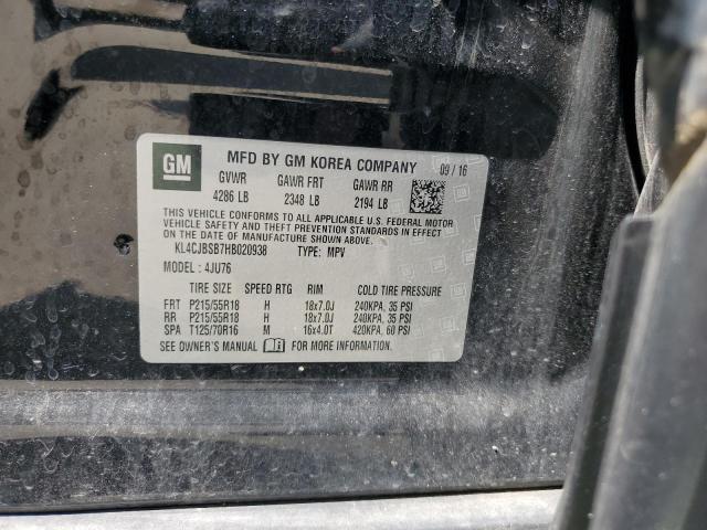 66596465 :رقم المزاد ، KL4CJBSB7HB020938 vin ، 2017 Buick Encore مزاد بيع