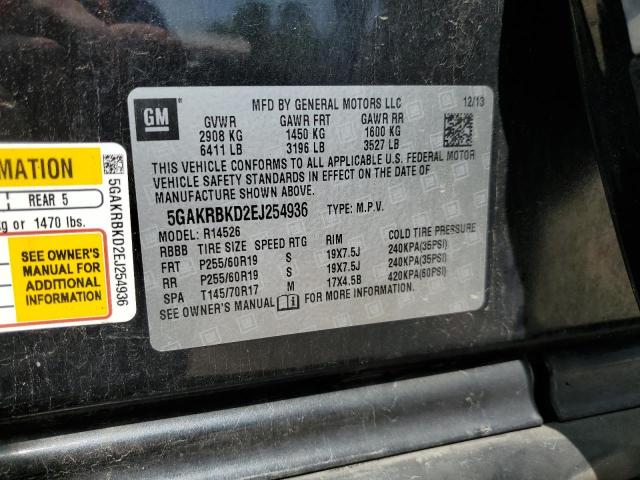 Aukcja sprzedaży 2014 Buick Enclave, vin: 5GAKRBKD2EJ254936, numer aukcji: 65188775